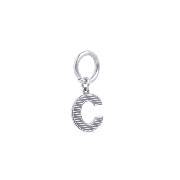 Sanya - Initital Charm Silver Stainless Steel