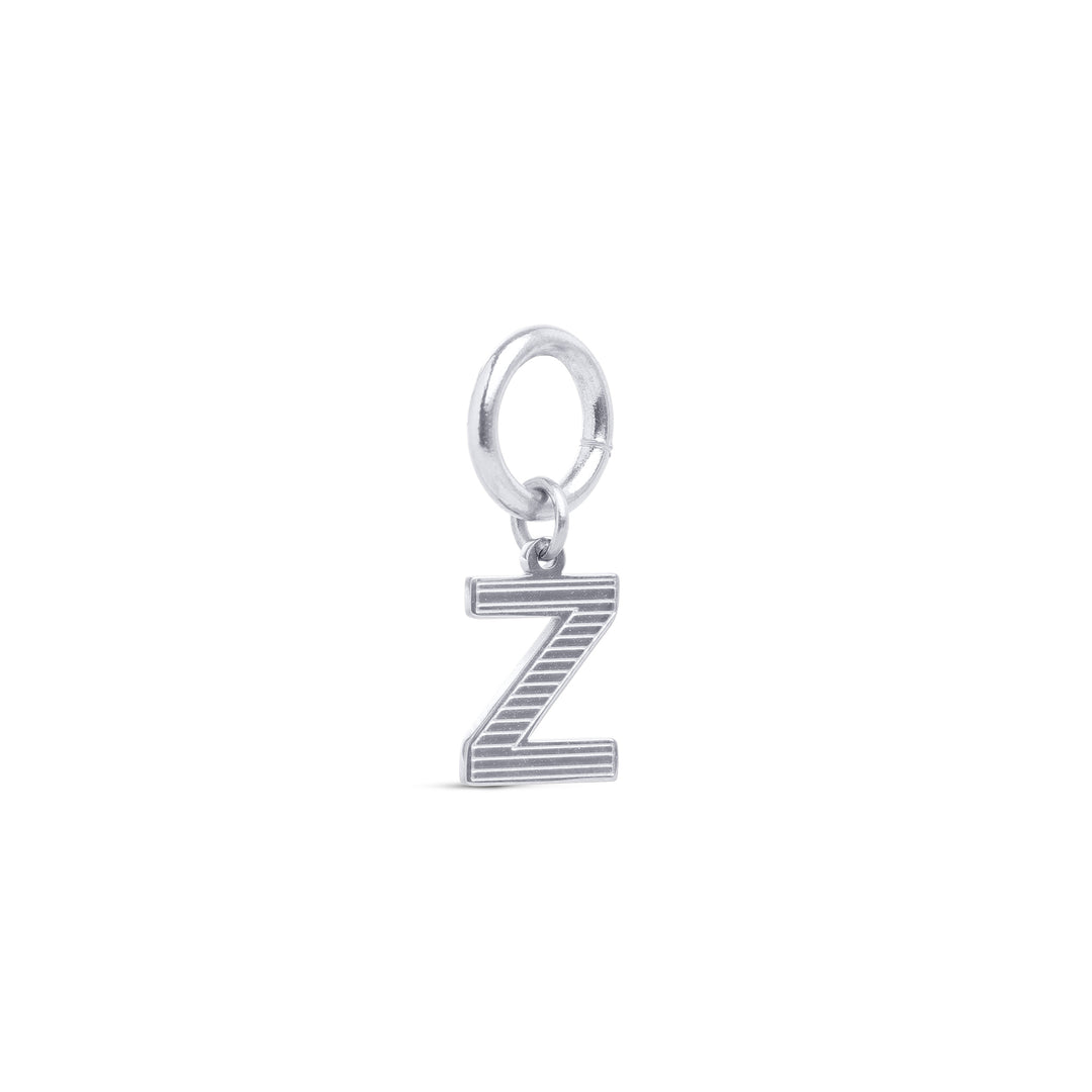 Sanya - Initital Charm Silver Stainless Steel