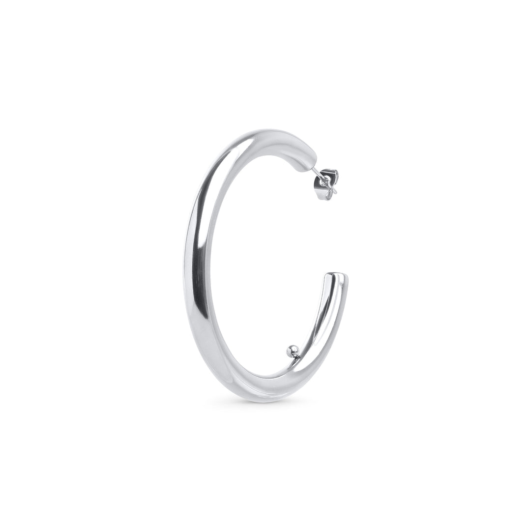 Peg - Sleek Hoops Stud Earrings Stainless Steel