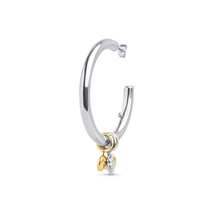 Peg - Sleek Hoops Stud Earrings Stainless Steel