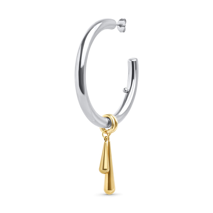 Peg - Sleek Hoops Stud Earrings Stainless Steel