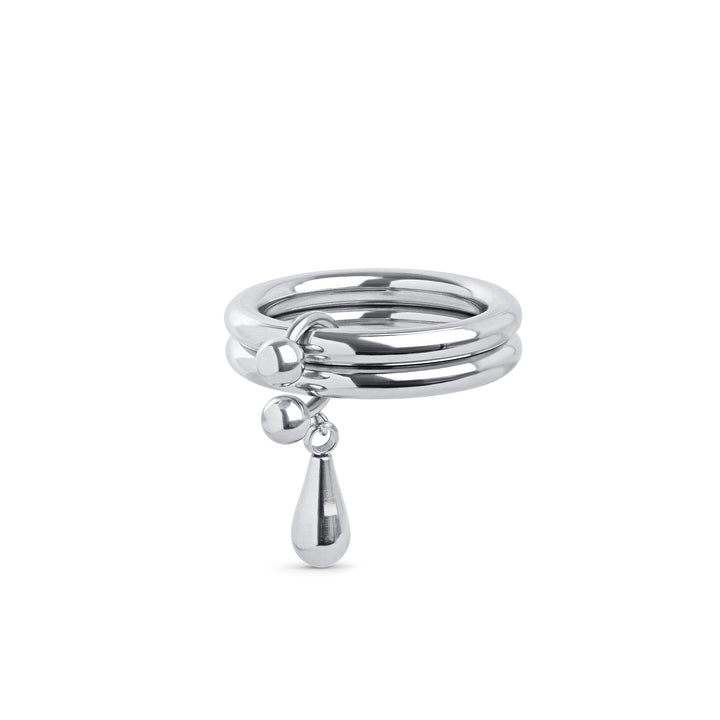 Storm - Duo Drop Ring Stainless Steel