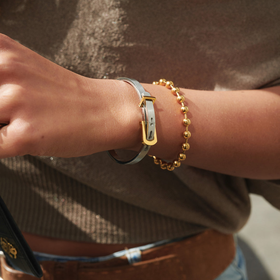 Billie - Metal Bead Armband Rostfritt Stål