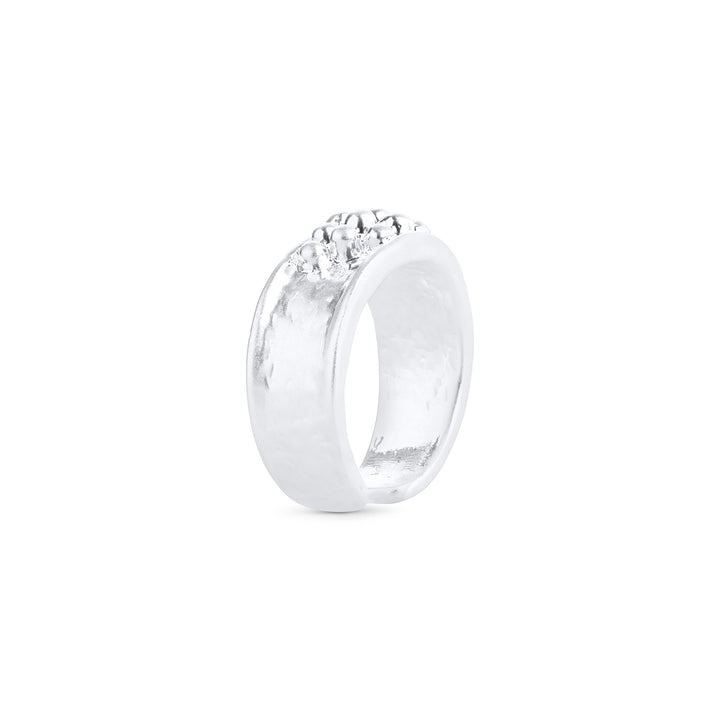 Iben – statement ring in stainless steel, silver | Timi of Sweden