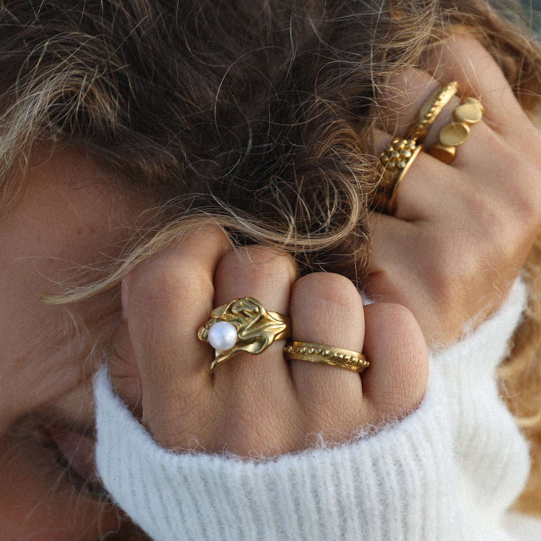 Iben – Statement Ring in Stainless Steel | Timi of Sweden