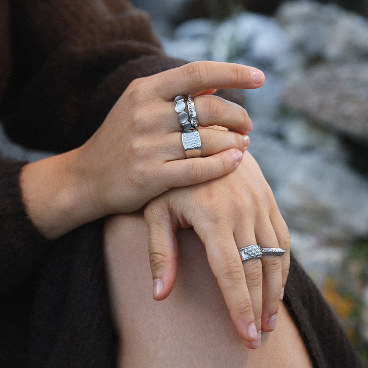 Alessia - Bubble Ring Stainless Steel