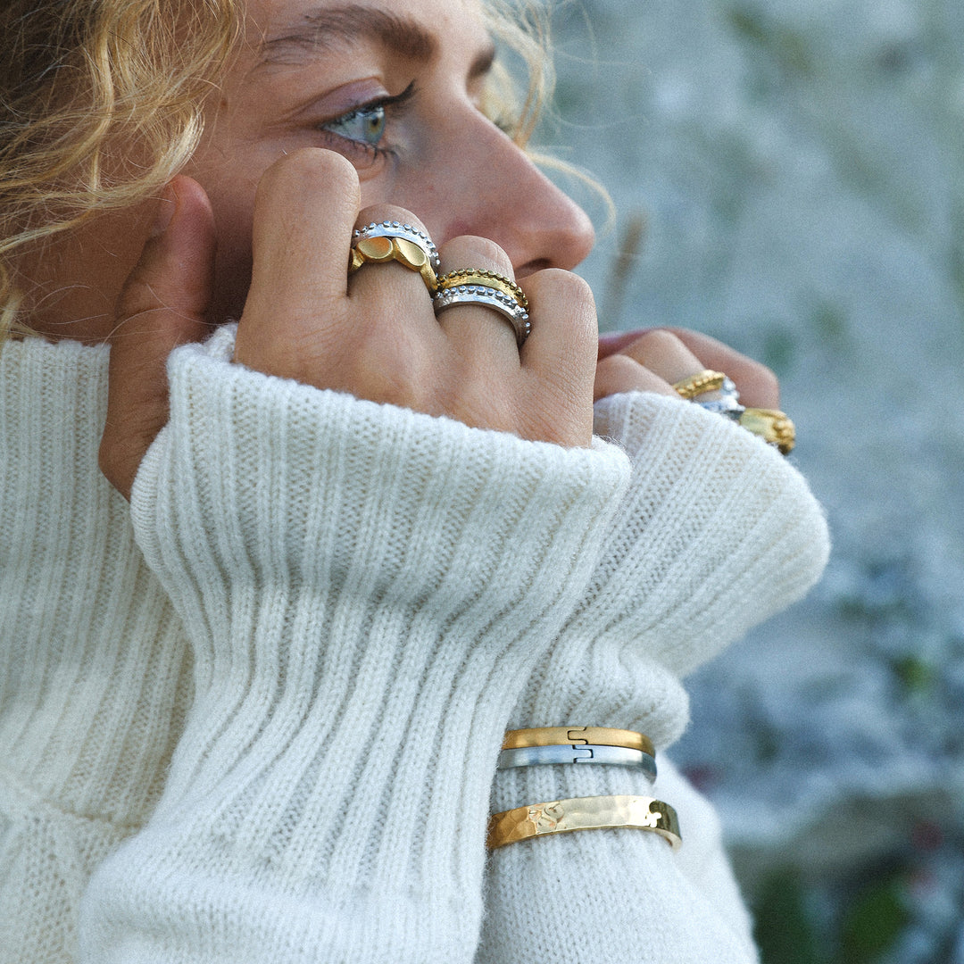 Alessia - Bubble Ring Stainless Steel