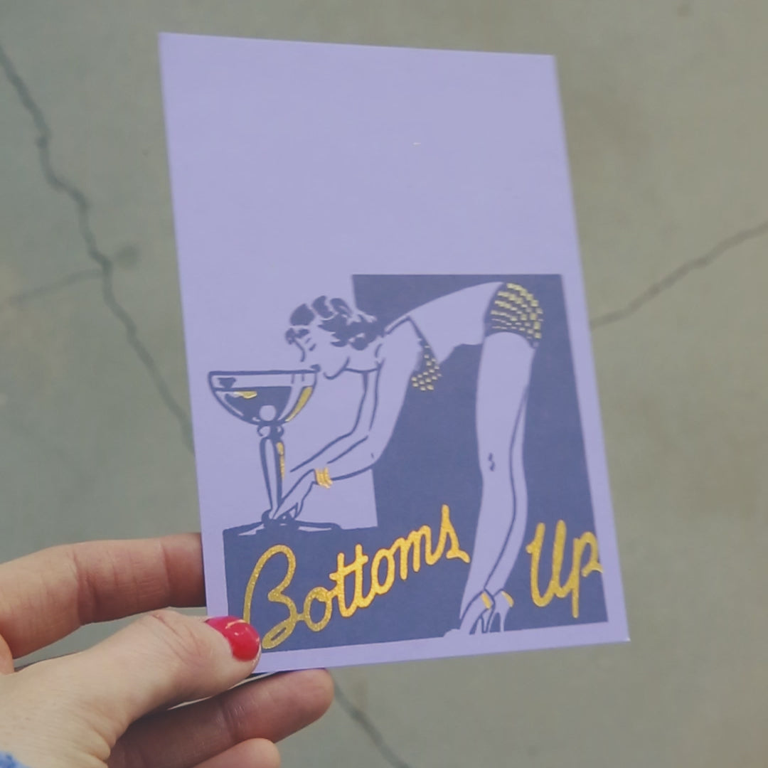 Bottoms Up Postcard