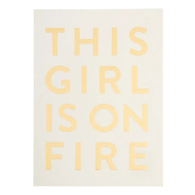 This Girl is on Fire Postcard