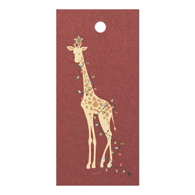 Christmas Giraffee Gift Tag