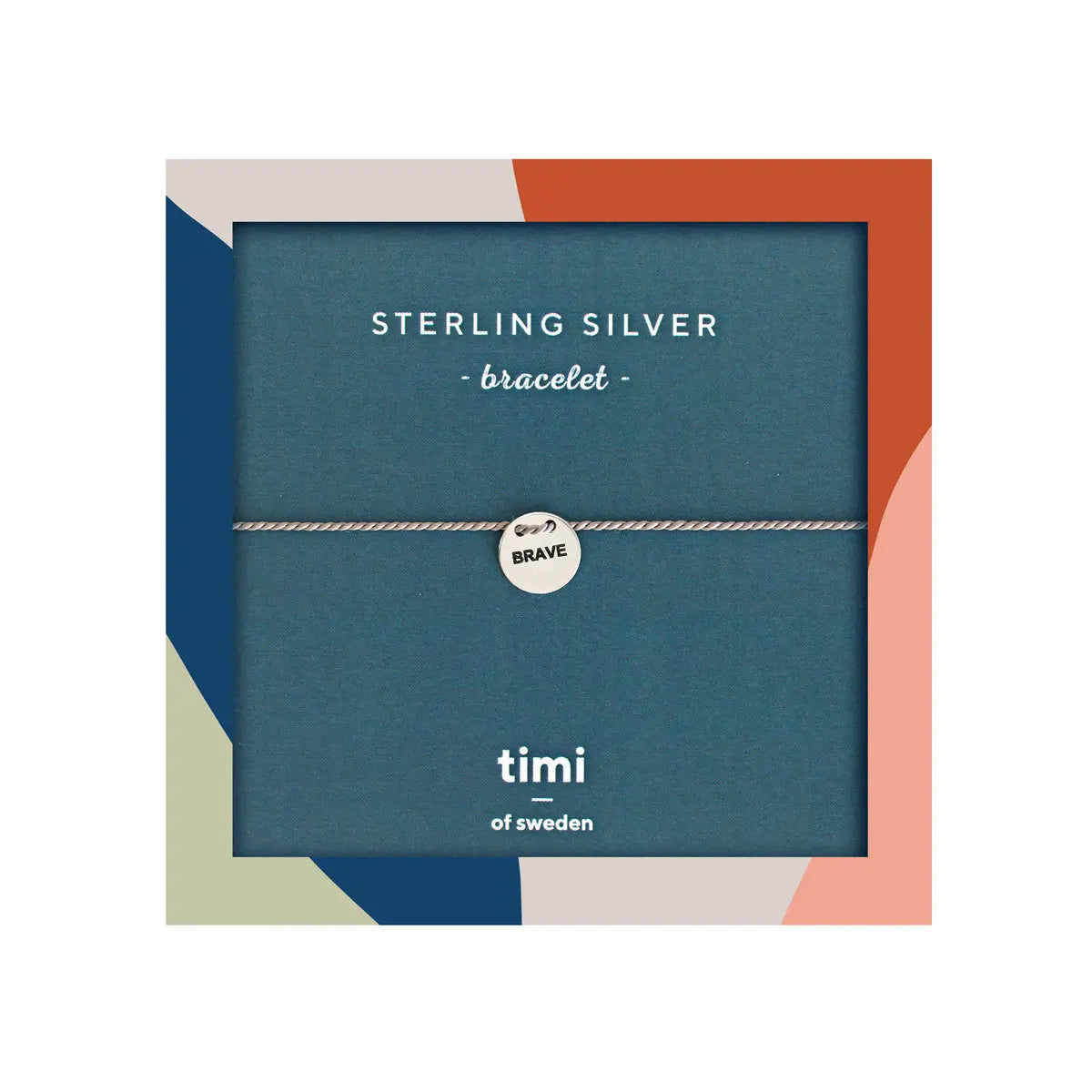 Brave Plate Sterling Silver Silk Bracelet, Silver