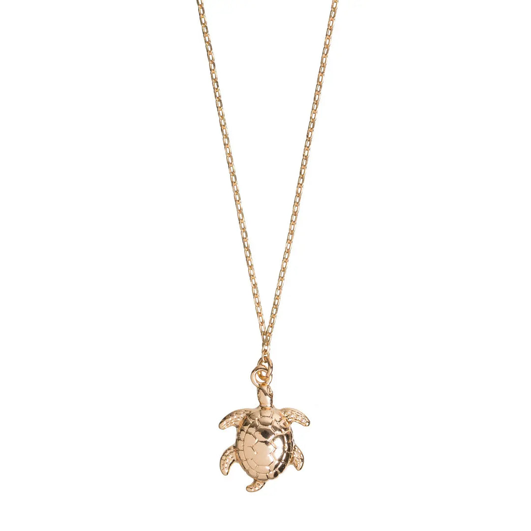 Turtle Necklace Gold