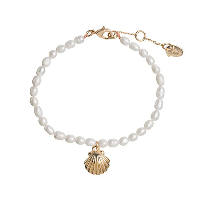 Mermaid Shell and Pearl Bracelet