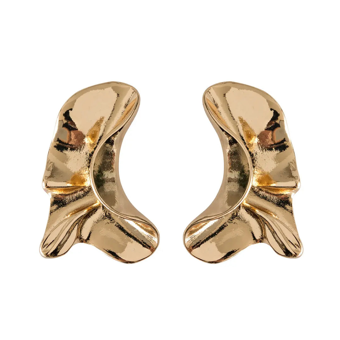 Melted statement earring