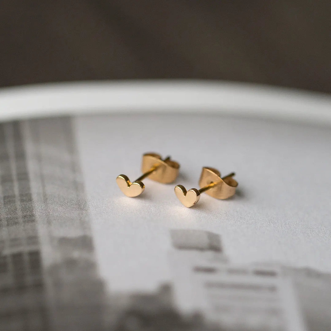 Petite Heart Stud Earring Timi of Sweden