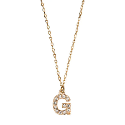 Crystal letter necklace G